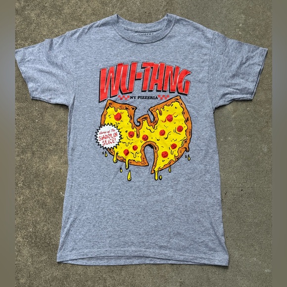 Wu Tang Other - Wu-Tang Gray Pizza Graphic Tee